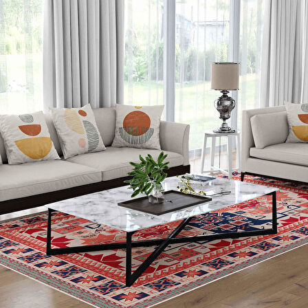 Kaymaz Taban Yıkanabilir Halı – Mutfak, Salon, Yatak Odası için Modern Dijital Baskı Halı