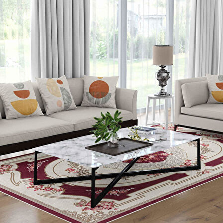 Kaymaz Taban Yıkanabilir Halı – Mutfak, Salon, Yatak Odası için Modern Dijital Baskı Halı