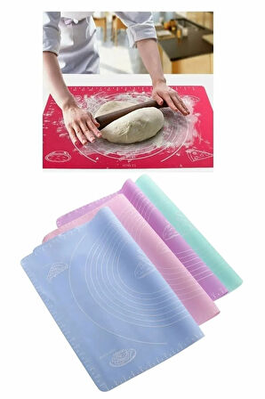 Büyük Boy Silikon Hamur Açma Matı Büyük Ölçü 45x65 Büyük