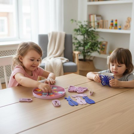 Çocuklar İçin Duyusal Etkinlik Seti – Renk Eşleştirme ve Motor Beceri Seti