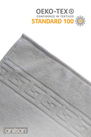 6'lı Beyaz Greek Mini El, Yüz Havlusu 75Gr. - 30x50 Cm, %100 Pamuk, Spa Ve Otel Havlusu