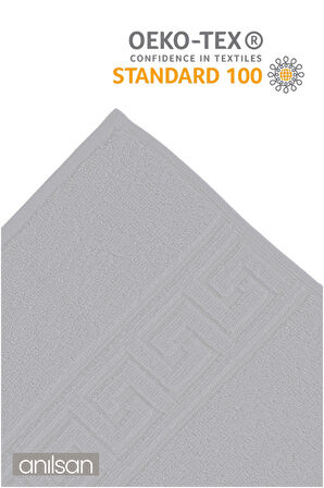 25'li Gri Greek El Havlusu - 50x90 Cm, 225gr, %100 Pamuk, Spa Ve Otel Havlusu, Günlük Kullanıma Uygun