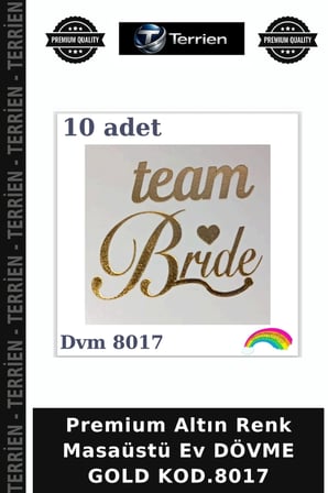Premium Altın Renk Masaüstü Ev DÖVME GOLD KOD.8017