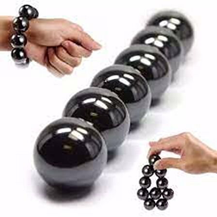 BİLYE ŞEKLİNDE MANYETİK MIKNATIS BİLYA STRES TOPU (NEODYUM DEĞİL) 50 ADET