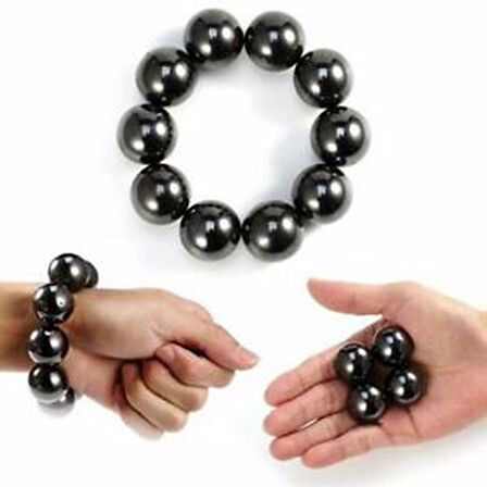 BİLYE ŞEKLİNDE MANYETİK MIKNATIS BİLYA STRES TOPU (NEODYUM DEĞİL) 50 ADET