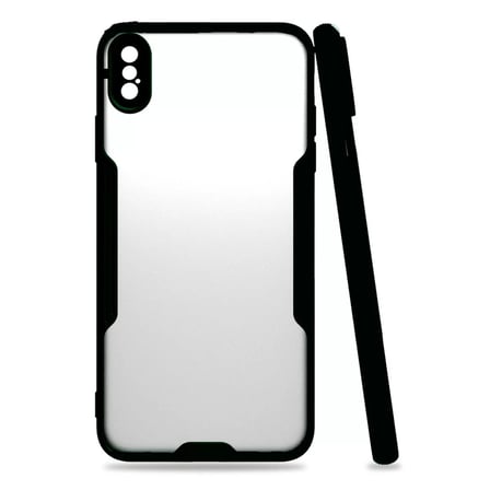 Newface Apple iPhone XS Max Kılıf Platin Silikon - Siyah