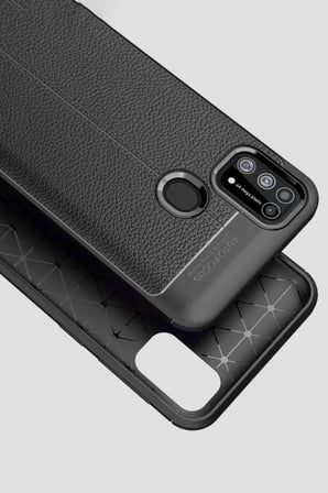 Newface Samsung Galaxy M31 Kılıf Auto Focus Kapak - Kırmızı