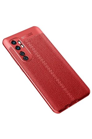 Newface Xiaomi Mi Note 10 Lite Kılıf Auto Focus Kapak - Kırmızı