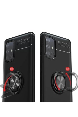 Newface Samsung Galaxy M31S Kılıf Range Yüzüklü Silikon - Kırmızı