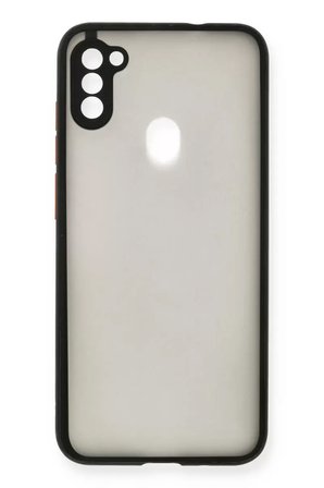 Newface Samsung Galaxy A11 Kılıf Montreal Silikon Kapak - Siyah