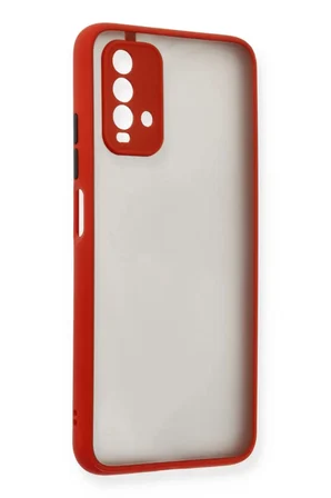 Newface Xiaomi Redmi 9T Kılıf Montreal Silikon Kapak - Kırmızı