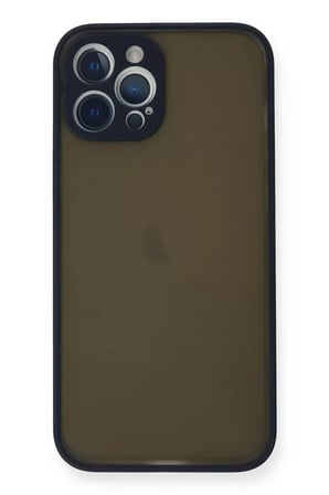 Newface Apple iPhone 12 Pro Kılıf Montreal Silikon Kapak - Lacivert