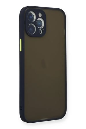 Newface Apple iPhone 12 Pro Kılıf Montreal Silikon Kapak - Lacivert