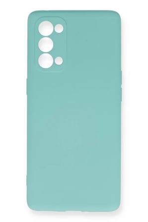 Newface Oppo Reno 5 Pro Kılıf Nano içi Kadife Silikon - Turkuaz