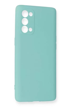 Newface Oppo Reno 5 Pro Kılıf Nano içi Kadife Silikon - Turkuaz