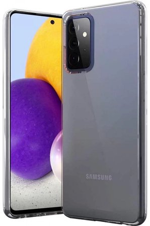 Newface Samsung Galaxy A72 Kılıf Lüx Şeffaf Silikon