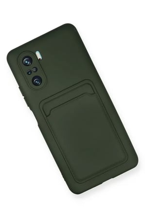Newface Xiaomi Mi 11i Kılıf Kelvin Kartvizitli Silikon - Koyu Yeşil