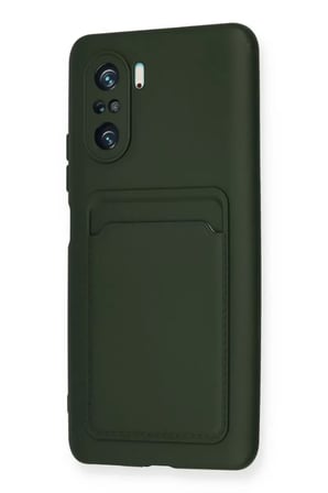 Newface Xiaomi Mi 11i Kılıf Kelvin Kartvizitli Silikon - Koyu Yeşil