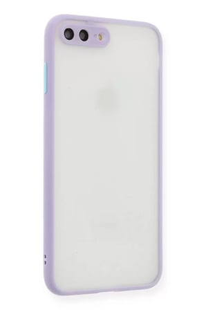 Newface Apple iPhone 7 Plus Kılıf Montreal Silikon Kapak - Mor