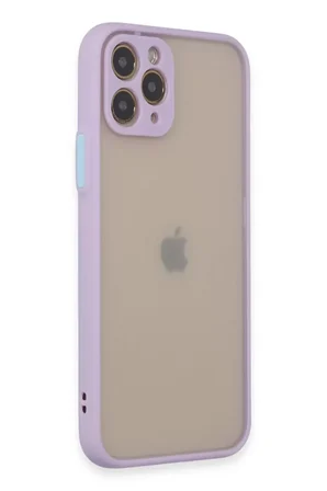 Newface Apple iPhone 11 Pro Kılıf Montreal Silikon Kapak - Mor
