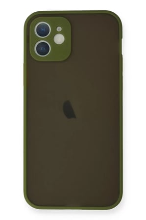 Newface Apple iPhone 12 Mini Kılıf Montreal Silikon Kapak - Açık Yeşil