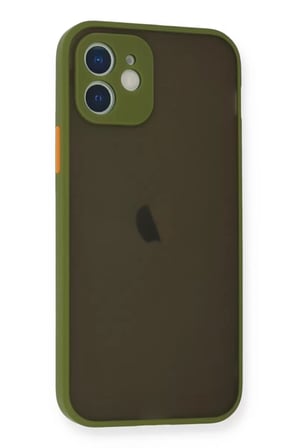 Newface Apple iPhone 12 Mini Kılıf Montreal Silikon Kapak - Açık Yeşil