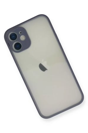 Newface Apple iPhone 11 Pro Max Kılıf Montreal Silikon Kapak - Gri