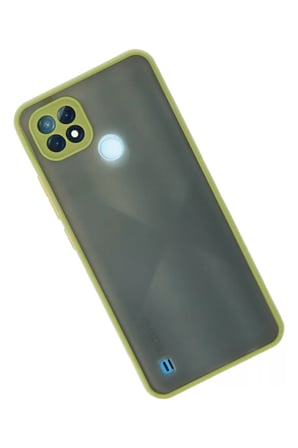 Newface Realme C21 Kılıf Montreal Silikon Kapak - Açık Yeşil