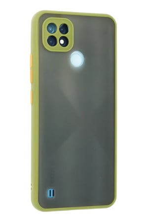 Newface Realme C21 Kılıf Montreal Silikon Kapak - Açık Yeşil