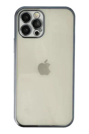 Newface Apple iPhone 12 Pro Kılıf Razer Lensli Silikon - Lacivert
