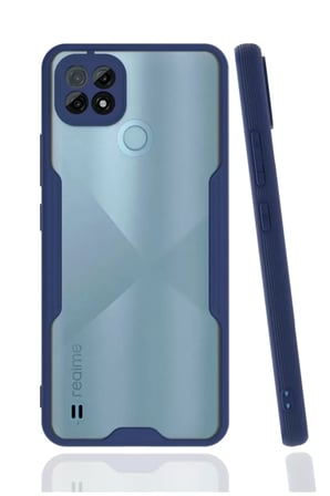 Newface Realme C21 Kılıf Platin Silikon - Lacivert
