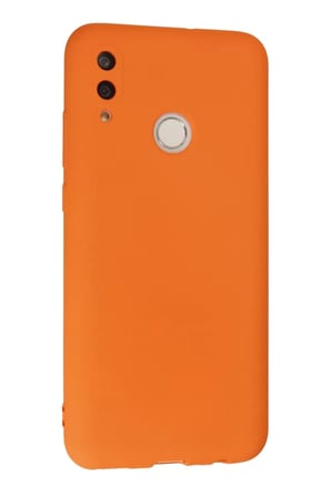 Newface Huawei P Smart 2019 Kılıf Nano içi Kadife Silikon - Turuncu