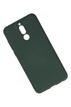 Newface Huawei Mate 10 Lite Kılıf Nano içi Kadife Silikon - Koyu Yeşil