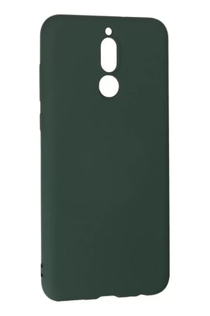 Newface Huawei Mate 10 Lite Kılıf Nano içi Kadife Silikon - Koyu Yeşil