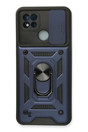 Newface Realme C11 2021 Kılıf Pars Lens Yüzüklü Silikon - Lacivert