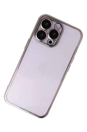 Newface Apple iPhone 13 Pro Kılıf Razer Lensli Silikon - Gold
