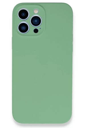 Newface Apple iPhone 13 Pro Max Kılıf Lansman Legant Silikon - Yeşil