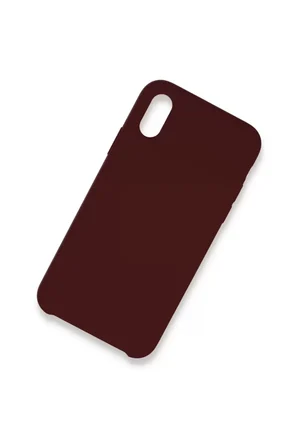 Newface Apple iPhone XS Max Kılıf Lansman Legant Silikon - Bordo