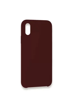 Newface Apple iPhone XS Max Kılıf Lansman Legant Silikon - Bordo