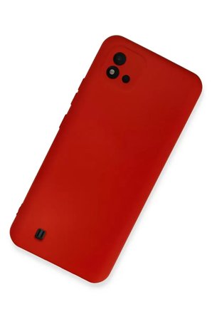 Newface Realme C11 2021 Kılıf Nano içi Kadife Silikon - Kırmızı