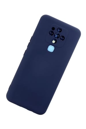Newface Tecno Camon 16 Kılıf Nano içi Kadife Silikon - Lacivert