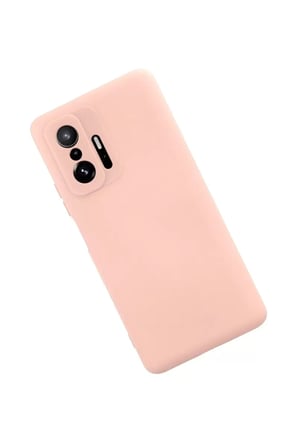 Newface Xiaomi Mi 11T Pro Kılıf Nano içi Kadife Silikon - Pudra