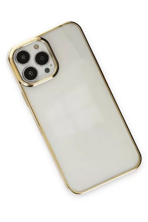 Newface Apple iPhone 13 Pro Max Kılıf Element Silikon - Gold