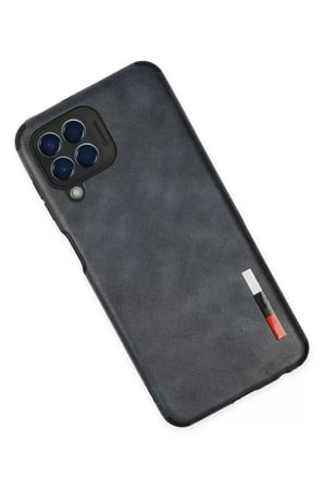 Newface Samsung Galaxy M33 Kılıf Loop Deri Silikon - Lacivert