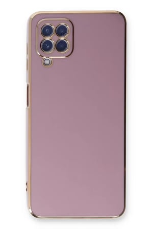 Newface Samsung Galaxy A22 Kılıf Volet Silikon - Mor