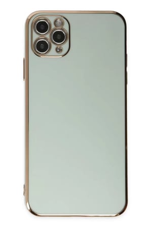 Newface Apple iPhone 11 Pro Max Kılıf Volet Silikon - Açık Yeşil