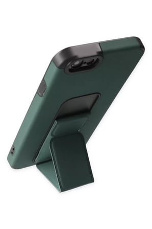 Newface Apple iPhone 6 Kılıf Mega Standlı Silikon - Yeşil