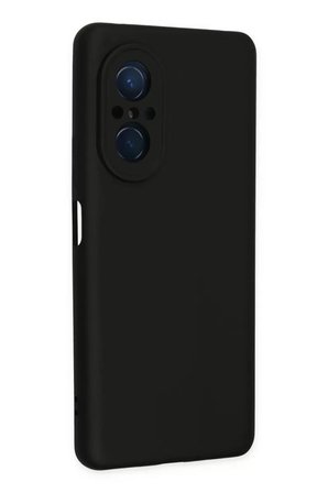 Newface Huawei Nova 9 SE Kılıf Nano içi Kadife Silikon - Siyah