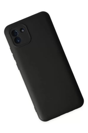 Newface Samsung Galaxy A03 Kılıf Nano içi Kadife Silikon - Siyah