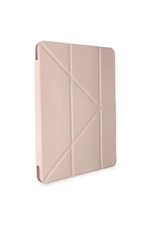 Newface Apple iPad Air 4 10.9 Kılıf Kalemlikli Mars Tablet Kılıfı - Rose Gold